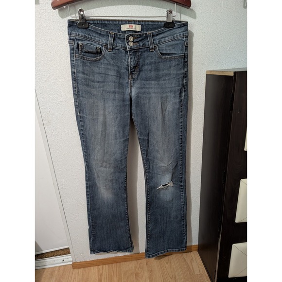Levis 526 Jeans Womens Slender Bootcut Denim Flap Pocket Size 6S/C - Picture 3 of 13